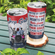 Load image into Gallery viewer, Personalized Jeep Girls Tumbler - Hated by Some, Loved by Many Tumbler Cup PopCulturePrints