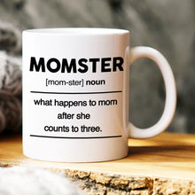 Load image into Gallery viewer, Personalized Momster Mug - Fun Mother's Day Gift Coffee Mug PopCulturePrints