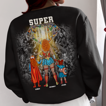 Load image into Gallery viewer, “Super Mom” – Personalized Custom Shirt for All Amazing Moms and Grandmas Shirts PopCulturePrints