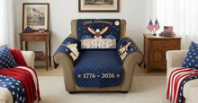 Load image into Gallery viewer, Celebrate Freedom: 250th America Anniversary Quilted Sofa Cover - Personalized Gifts Sofa Cover PopCulturePrints