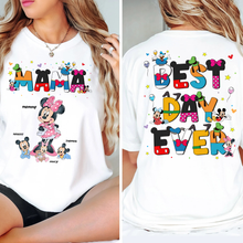 Load image into Gallery viewer, “Best Day Ever - Mama” Personalized Shirt - Perfect Gift for Mom & Grandma Shirts PopCulturePrints