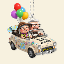 Load image into Gallery viewer, You're My Greatest Adventure - Personalized Couple Car Ornament Ornament PopCulturePrints