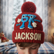 Load image into Gallery viewer, Bring Joy This Christmas with Our Funny Bobble Beanie Hat - Personalized Gifts for Kids Hat PopCulturePrints