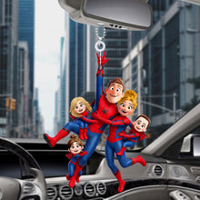 Load image into Gallery viewer, Swing into Fun with Our Spider-Man Family Car Hanging Ornament - Personalized Gifts for Family