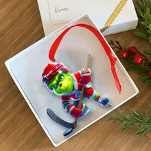 Load image into Gallery viewer, Personalized Ice Hockey Christmas Ornament for Fans Ornament PopCulturePrints