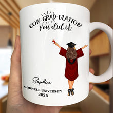 Load image into Gallery viewer, You Did It - Personalized Graduation Mug for Achievers Mug PopCulturePrints