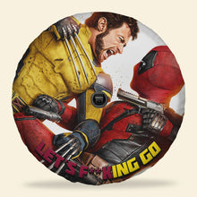 Load image into Gallery viewer, Personalized Funny Photo Luggage Cover – Ideal Gift for Upcoming Trips Tire Covers PopCulturePrints