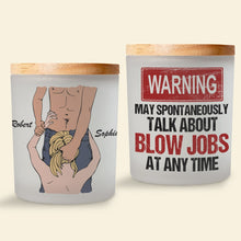 Load image into Gallery viewer, Personalized Couples Scented Candle Scented Candle PopCulturePrints