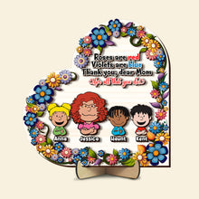 Load image into Gallery viewer, Personalized Mom Wood Sign - Heartfelt Thanks for Everything Wood Sign PopCulturePrints