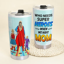 Load image into Gallery viewer, Personalized Super Mom Tumbler - Custom Gift for Mother's Day Tumbler Cup PopCulturePrints