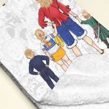 Load image into Gallery viewer, "You're Our Hero and Always Will Be" - Personalized Queen of the Pirates Blanket - Custom Gift for Mom, Grandma, and More Blanket PopCulturePrints