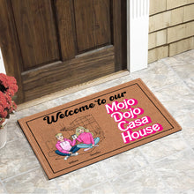 Load image into Gallery viewer, Custom Mojo Dojo Casa House Welcome Mat | Personalized Door Mat - Valentine's Day Gifts Doormat PopCulturePrints