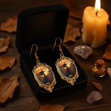 Load image into Gallery viewer, Embrace Your Inner Magic - Mystic Witch Moon Earrings - Personalized Gifts for Witch Lovers Earrings PopCulturePrints