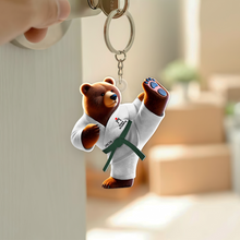 Load image into Gallery viewer, Personalized Bigfoot Karate Unicorn Keychain – Unique Gift for Pop Culture Enthusiasts Keychains PopCulturePrints