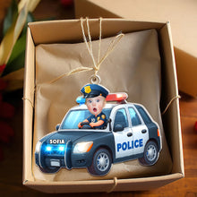 Load image into Gallery viewer, Personalized Kids Hero Photo Ornaments - Firefighter & Police Themes Ornament PopCulturePrints