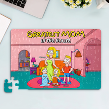Load image into Gallery viewer, "Greatest Mom in the House" - Personalized Jigsaw Puzzle for Mom, Grandma & Special Women Jigsaw Puzzles PopCulturePrints