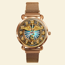 Load image into Gallery viewer, Embrace Your Calling: Nurse Quartz Watch - Personalized Gift for Nurses Quartz Watch PopCulturePrints