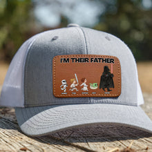 Load image into Gallery viewer, Custom 'I'm Their Father' Leather Patch Hat Caps PopCulturePrints