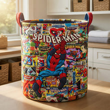 Load image into Gallery viewer, “Unleash the Heroic Spirit!” - Personalized Action Hero Laundry Basket - Perfect Gift for Kids