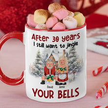 Load image into Gallery viewer, Personalized Accent Mug - Jingle Your Bells Gift for Couples | Valentine's Day Gifts Coffee Mug PopCulturePrints