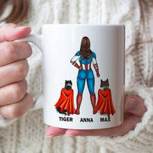 Load image into Gallery viewer, Super Dog Mom Personalized Mug - Custom Gift for Pet Lovers Coffee Mug PopCulturePrints