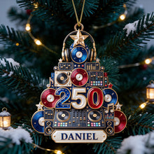 Load image into Gallery viewer, Celebrate the Beat - DJ Holiday Christmas Ornament - Personalized Gifts