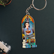 Load image into Gallery viewer, Custom American Football Lover Keychain with Personalized Name and Number Keychains PopCulturePrints