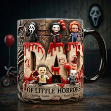 Load image into Gallery viewer, "Dad: Master of Little Horrors!" - Personalized Magic Mug for Dads, Grandpas, and Horror Fans Coffee Mug PopCulturePrints