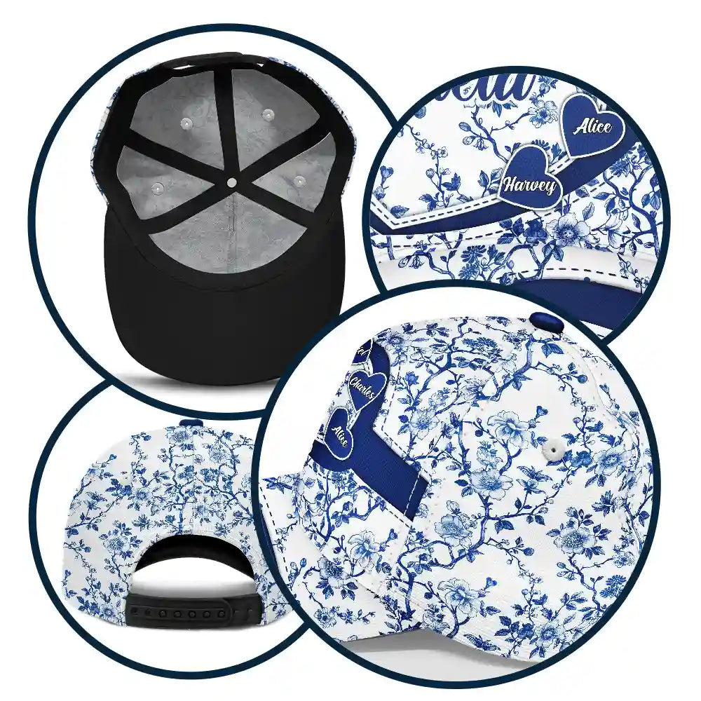 "Cherish Every Moment with Mom" - Personalized Classic Cap - Ideal Gift for Moms and Grandmas Classic Cap PopCulturePrints