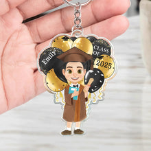 Load image into Gallery viewer, Celebrate Graduation with Joy - Personalized Acrylic Keychain for Graduates Acrylic Keychain PopCulturePrints