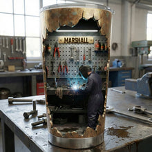 Load image into Gallery viewer, "Crafted for the Hardworking Spirit" - Personalized Hard At Work Welder Tumbler - Custom Gift for Welders Tumbler Cup PopCulturePrints