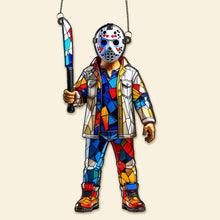 Load image into Gallery viewer, “Celebrate Halloween with a Spooktacular Twist!” - Horror Movie Halloween Suncatcher Ornament - Personalized Gifts for Movie Lovers Ornament PopCulturePrints