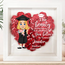 Load image into Gallery viewer, The Beauty Of The Future - Personalized Flower Shadow Box for Graduation Flower Shadow Box PopCulturePrints