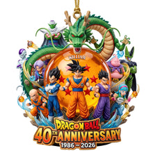 Load image into Gallery viewer, Celebrating 40 Years of Adventure - Personalized Dragon Ball Acrylic Ornament - Perfect Gift for Fans Ornament PopCulturePrints