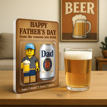 Load image into Gallery viewer, Best Dad Ever - Personalized Acrylic Plaque for Fathers & Grandfathers Shaped Plaques PopCulturePrints