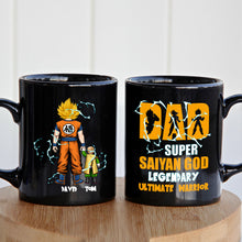 Load image into Gallery viewer, Super Saiyan God Dad Mug - Personalized Gift for Anime Lovers Coffee Mug PopCulturePrints
