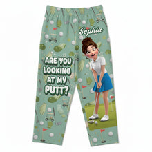 Load image into Gallery viewer, Personalized Funny Pajama Pants for Golf Lovers - Perfect Gift for Friends, Family & Golf Enthusiasts Pajama Pant PopCulturePrints