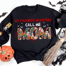 Load image into Gallery viewer, Personalized Mom Gift - My Favorite Monsters Call Me Mom Sweatshirt AOP Products PopCulturePrints