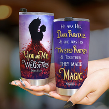 Load image into Gallery viewer, Magic Couple Personalized Tumbler - Unique You & Me Design for Valentine's Day Gifts Tumbler Cup PopCulturePrints