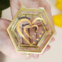 Load image into Gallery viewer, “A Heartfelt Tribute to Love” - Personalized Glass Jewelry Box - Gift for Mom, Grandma, and Loved Ones Jewelry Box PopCulturePrints