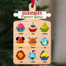 Load image into Gallery viewer, Grandma's Perfect Batch Personalized Wood Ornament Ornament PopCulturePrints