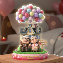 Load image into Gallery viewer, Everyday Is An Adventure With You - Happy Old Couple Light Box | Personalized Gifts for Couples Light Box PopCulturePrints