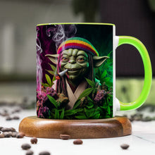 Load image into Gallery viewer, Personalized Rasta Jedi Weed Lover Coffee Mug Coffee Mug PopCulturePrints