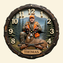 Load image into Gallery viewer, Time for Adventure - Personalized Hunting Acrylic Wall Clock Hanging Wall Clock PopCulturePrints