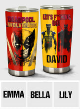 Load image into Gallery viewer, Deadpool & Wolverine - Personalized Themed Tumbler Tumbler PopCulturePrints