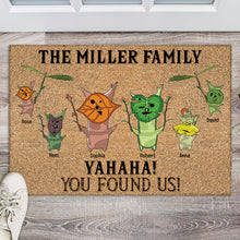 Load image into Gallery viewer, Personalized Family Doormat - Whimsical Welcome for Your Home Doormat PopCulturePrints