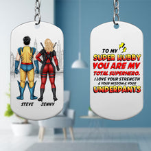 Load image into Gallery viewer, Superhero Couple Personalized Keychain - Unique Valentine's Day Gifts for Couples Keychains PopCulturePrints