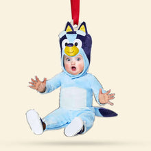 Load image into Gallery viewer, Cute Custom Kid's Face Christmas Ornament - Personalized Acrylic Photo Decoration Ornaments PopCulturePrints