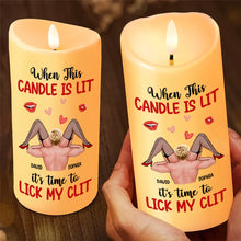 Load image into Gallery viewer, Playful Personalized LED Candle for Couples - Perfect Christmas Gift & Valentine's Day Gifts Led Candle PopCulturePrints
