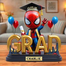 Load image into Gallery viewer, "Celebrate Your Achievement!" - Graduation Plaque - Personalized Gifts for Graduates - Custom Gift for Students, Friends, and Family Shaped Plaques PopCulturePrints